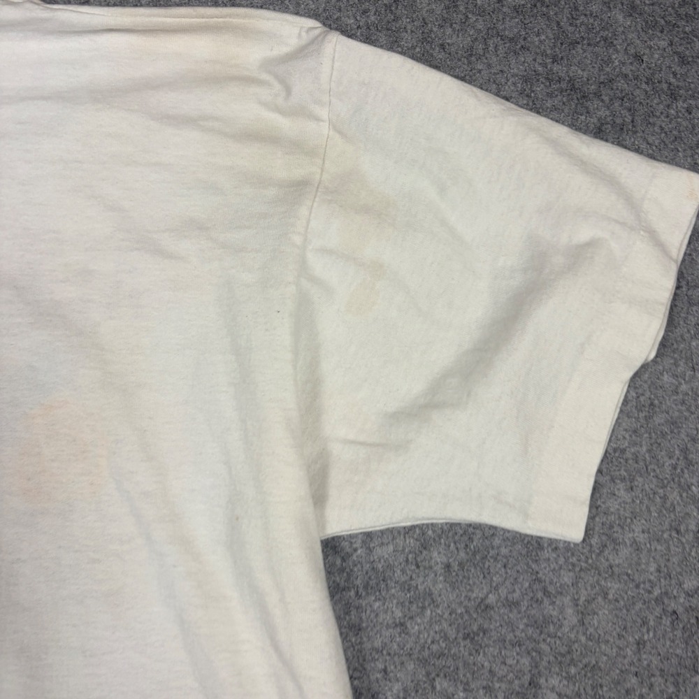 Vintage 1993 Alaska Weather Graphic T-Shirt Fruit of the Loom Best White Large - Picture 8 of 8
